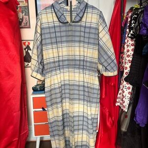 Rare Vintage 80s Luxury Basler Plaid Executive Dress 🇩🇪